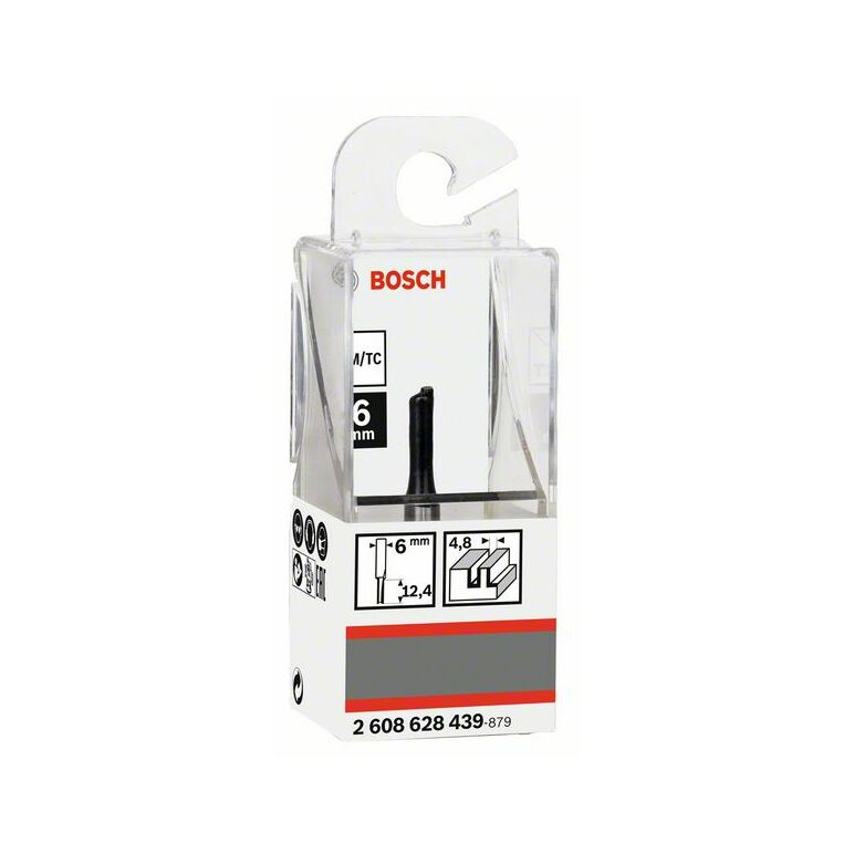 Bosch Nutfräser Standard for Wood, 6 mm, D1 4,8 mm, L 12,4 mm, G 51 mm (2 608 628 439), image 