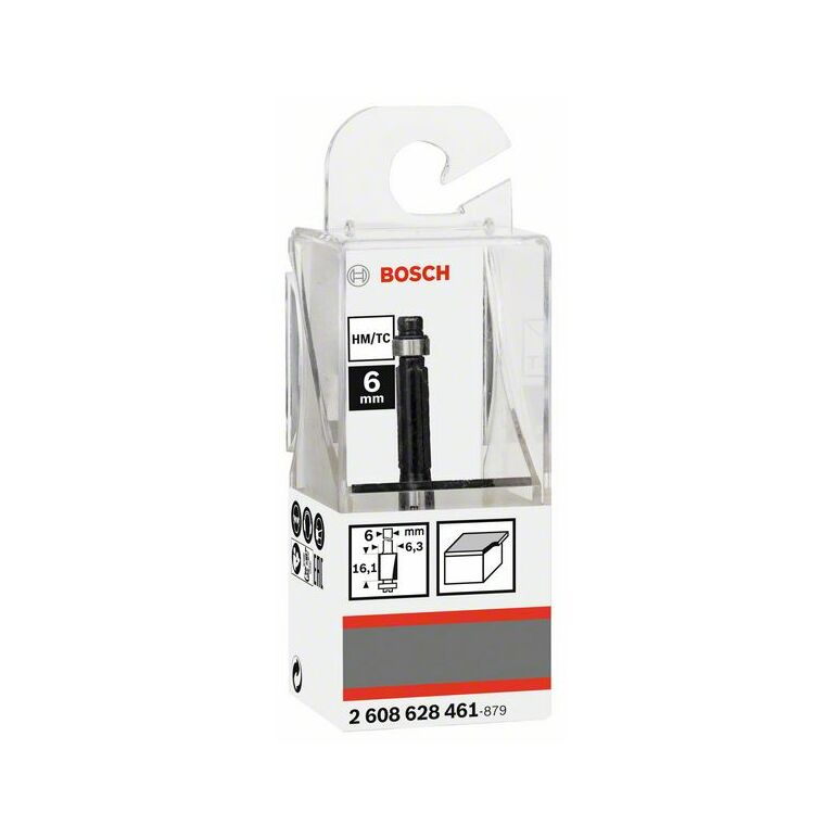 Bosch Bündigfräser 6 mm, D1 6,35 mm, L 16,1 mm, G 54 mm (2 608 628 461), image 
