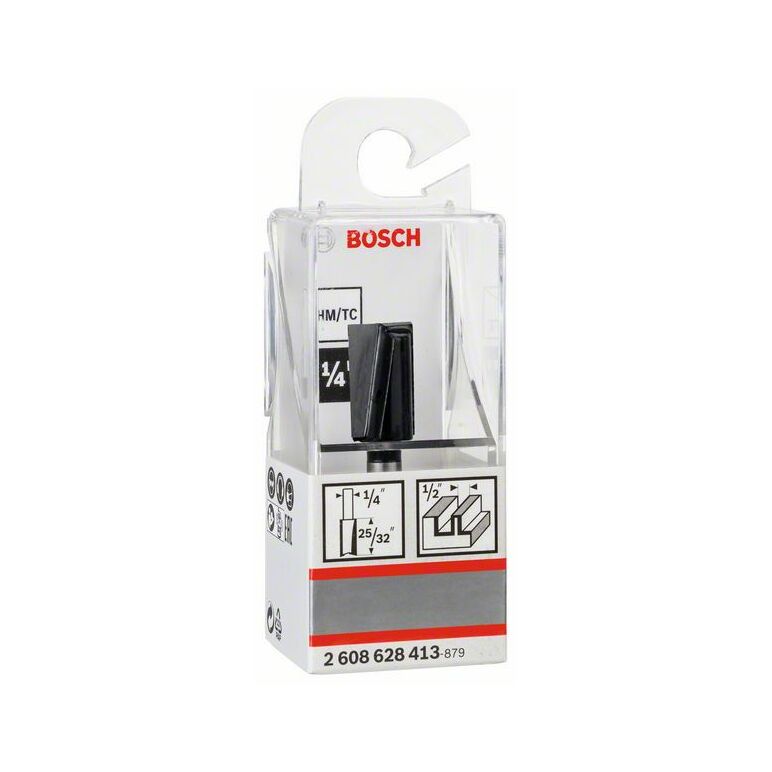 Bosch "Nutfräser 1/4"", D1 12,7 mm, L 19,5 mm, G 51 mm" (2 608 628 413), image 