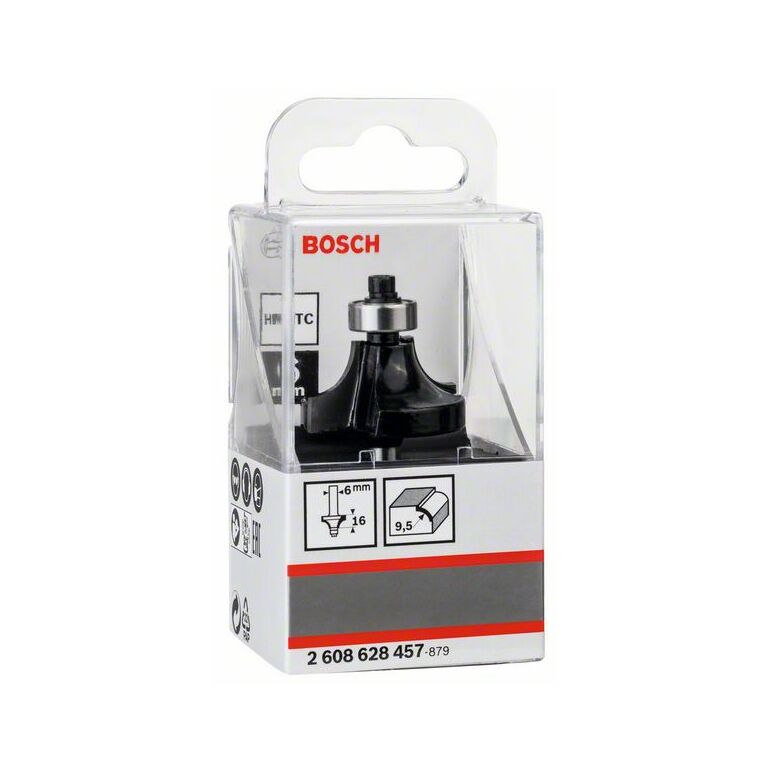 Bosch Abrundfräser 6 mm, R1 9,5 mm, D 31,8 mm, L 16,2 mm, G 57 mm (2 608 628 457), image 