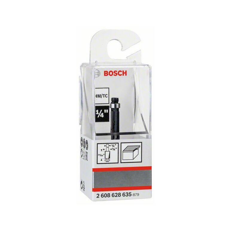 Bosch "Bündigfräser 1/4"", D1 6,35 mm, L 12,7 mm, G 54 mm" (2 608 628 635), image 