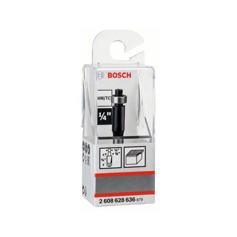 Bosch "Bündigfräser 1/4"", D1 9,5 mm, L 14,3 mm, G 56 mm" (2 608 628 636), image 