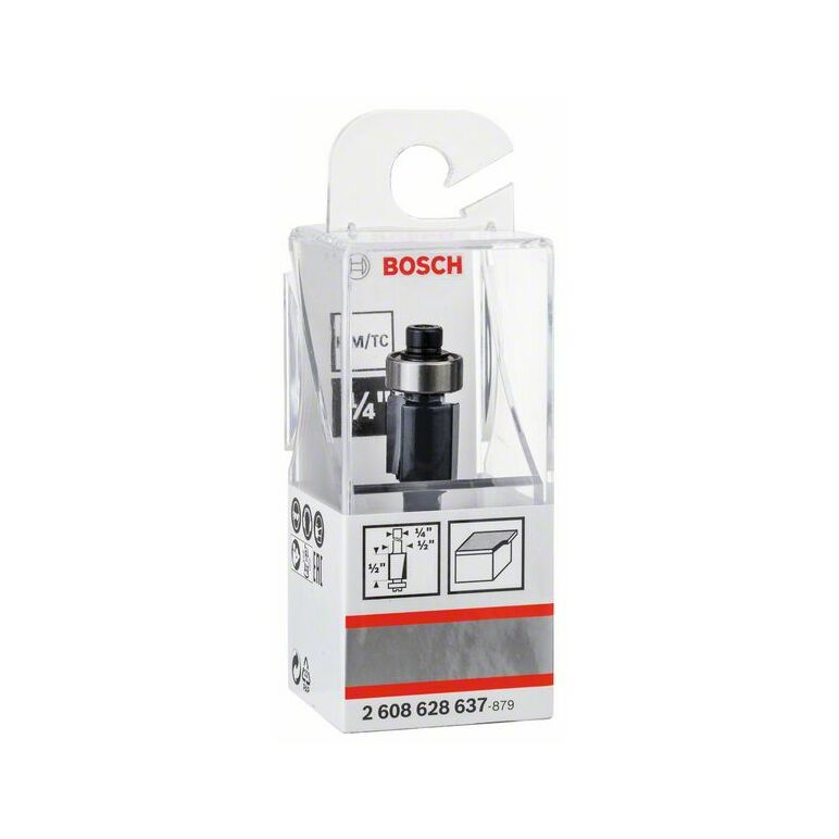 Bosch "Bündigfräser 1/4"", D1 12,7 mm, L 12,7 mm, G 56 mm" (2 608 628 637), image 