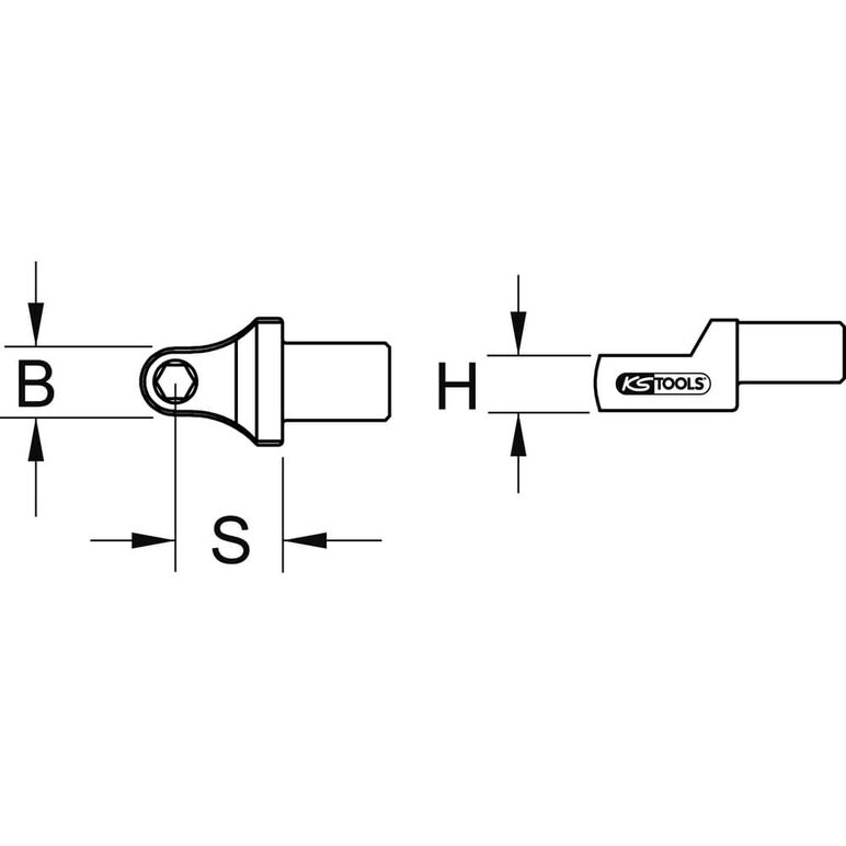 KS Tools 9x12mm Einsteck-Bithalter, für Bits 1/4", image _ab__is.image_number.default