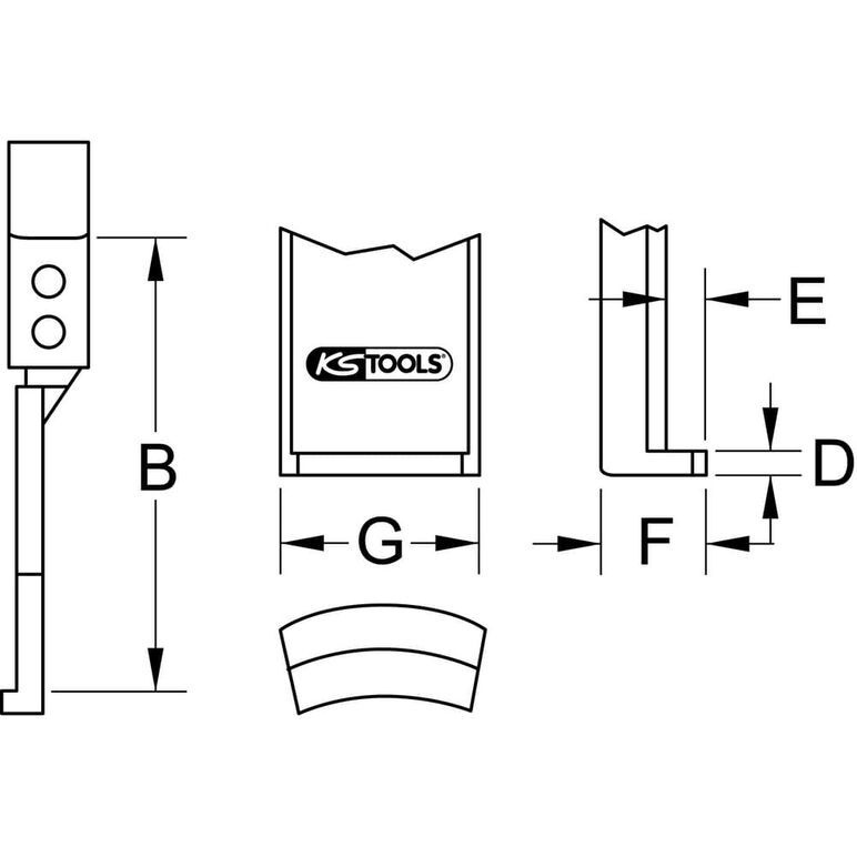 KS Tools Abzieherhaken, schlanke Ausführung, 250mm, D=3,6mm, image _ab__is.image_number.default