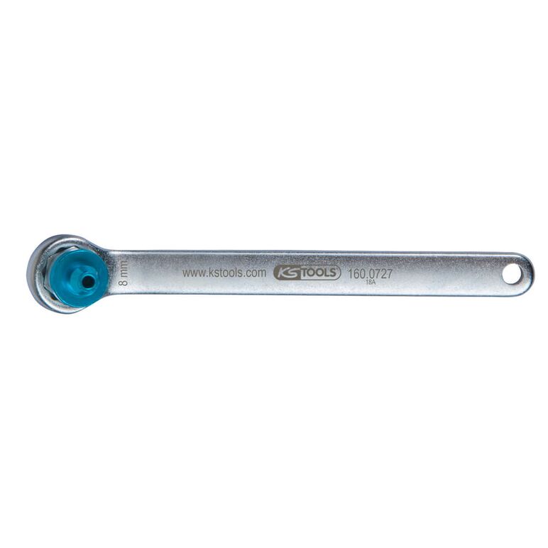 KS Tools Bremsen-Entlüftungsschlüssel, extra kurz, 8 mm, blau, image 