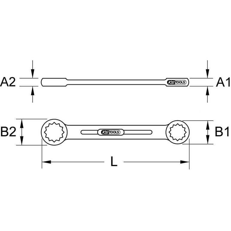 KS Tools BRONZEplus Doppel-Ringschlüssel gerade 1.3/16x1.1/4", image _ab__is.image_number.default