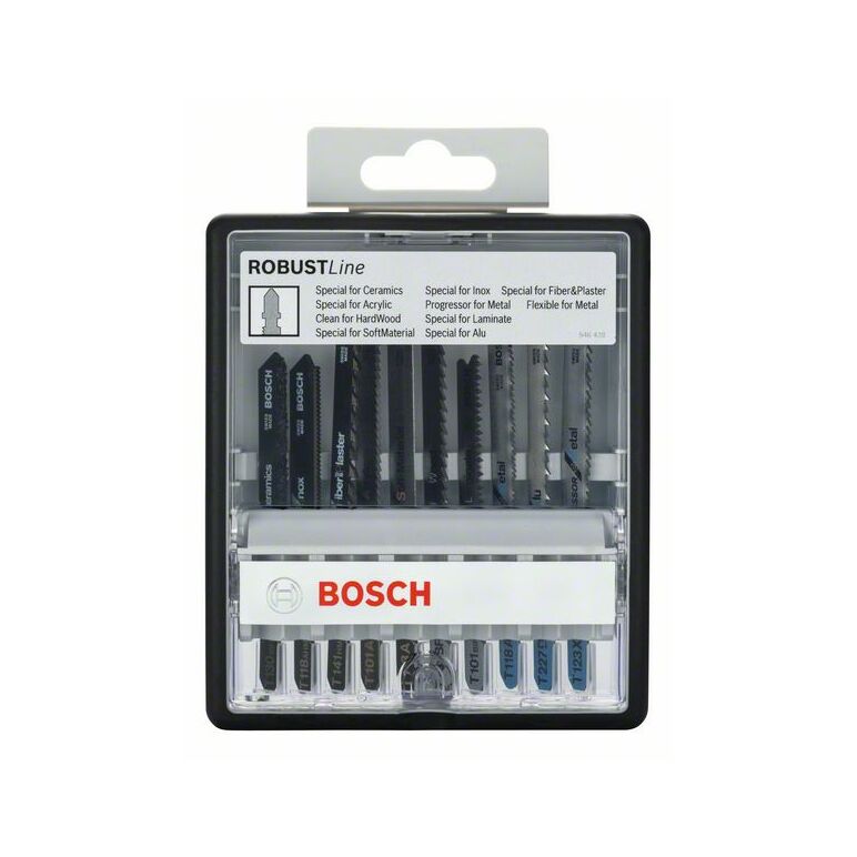 Bosch Stichsägeblatt-Set Robust Line Top Expert, T-Schaft, 10-teilig (2 607 010 574), image 