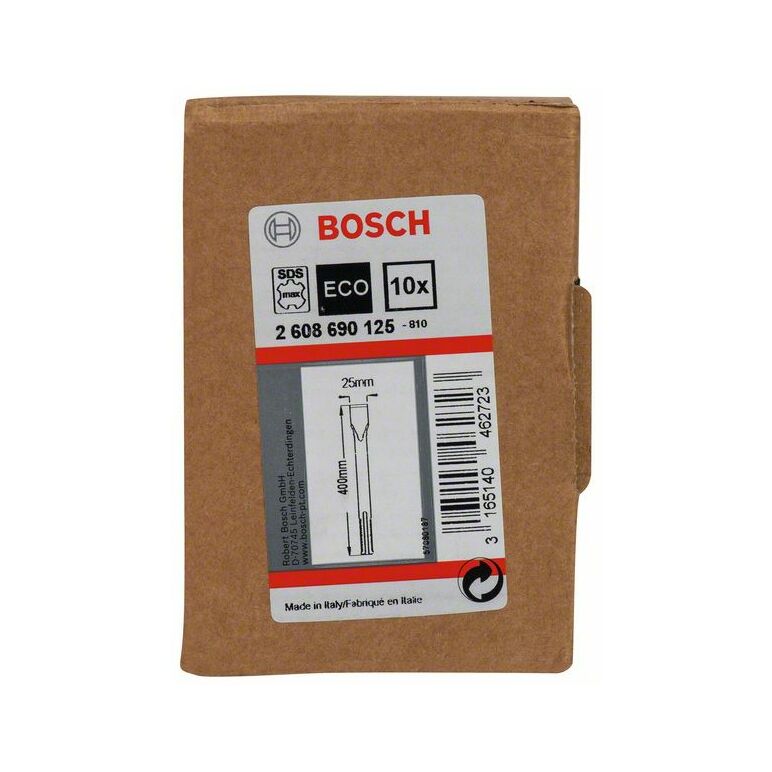 Bosch Flachmeißel mit SDS max-Aufnahme, 400 x 25 mm, 10er-Pack (2 608 690 125), image _ab__is.image_number.default