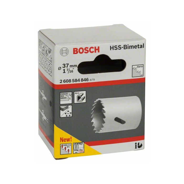 Bosch Lochsäge HSS-Bimetall für Standardadapter, 37 mm, 1 7/16 Zoll (2 608 584 846), image _ab__is.image_number.default
