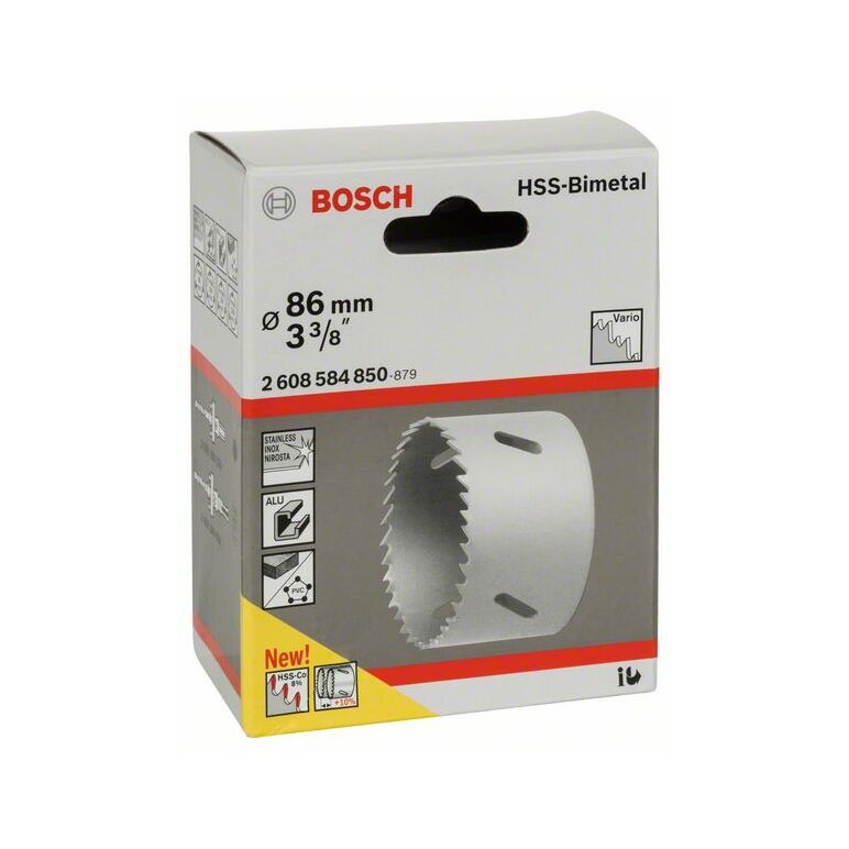 Bosch Lochsäge HSS-Bimetall für Standardadapter, 86 mm, 3 3/8 Zoll (2 608 584 850), image _ab__is.image_number.default