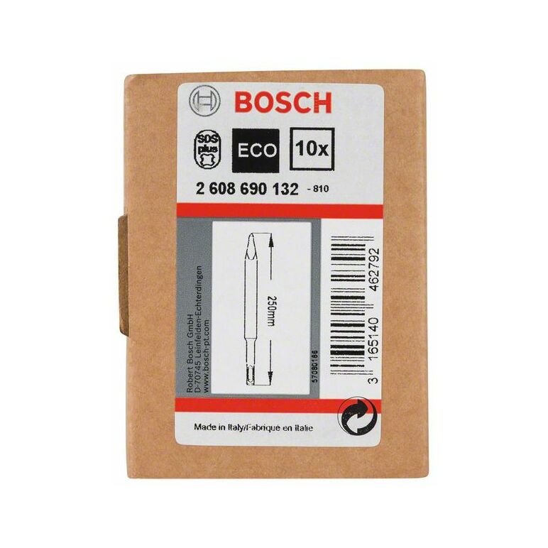 Bosch Spitzmeißel mit SDS plus-Aufnahme, 250 mm, 10er-Pack (2 608 690 132), image _ab__is.image_number.default