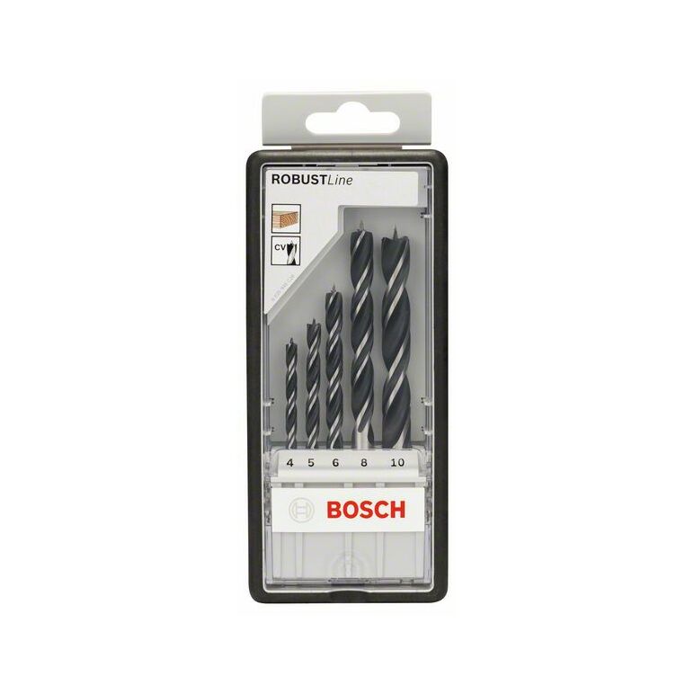 Bosch Holzspiralbohrer-Set Robust Line, 5-teilig, 4 - 10 mm (2 607 010 527), image 