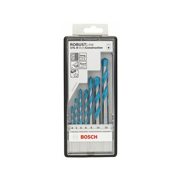 Bosch Mehrzweckbohrer-Robust Line-Set CYL-9 Multi Construction, 7-teilig, 4 - 12 mm (2 607 010 543), image _ab__is.image_number.default