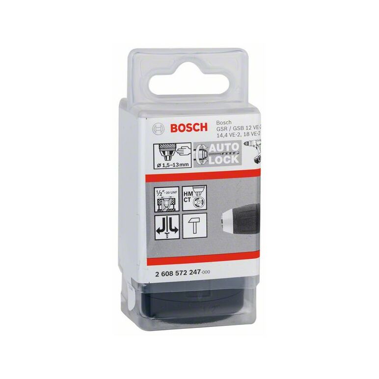 Bosch Schnellspannbohrfutter, 1,5 - 13 mm, 1/2 Zoll - 20 (2 608 572 247), image 