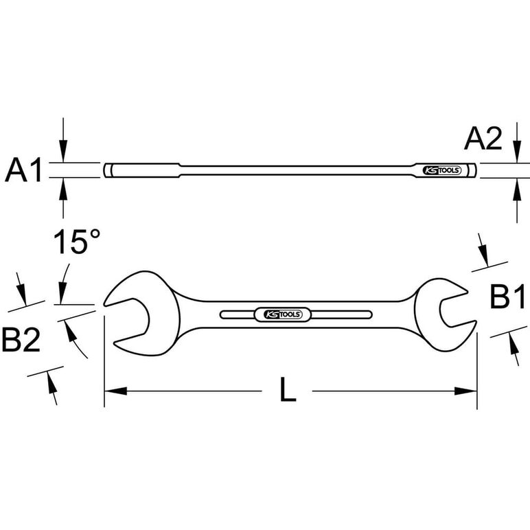 KS Tools CHROMEplus Doppel-Maulschlüssel, 10x13mm, image _ab__is.image_number.default