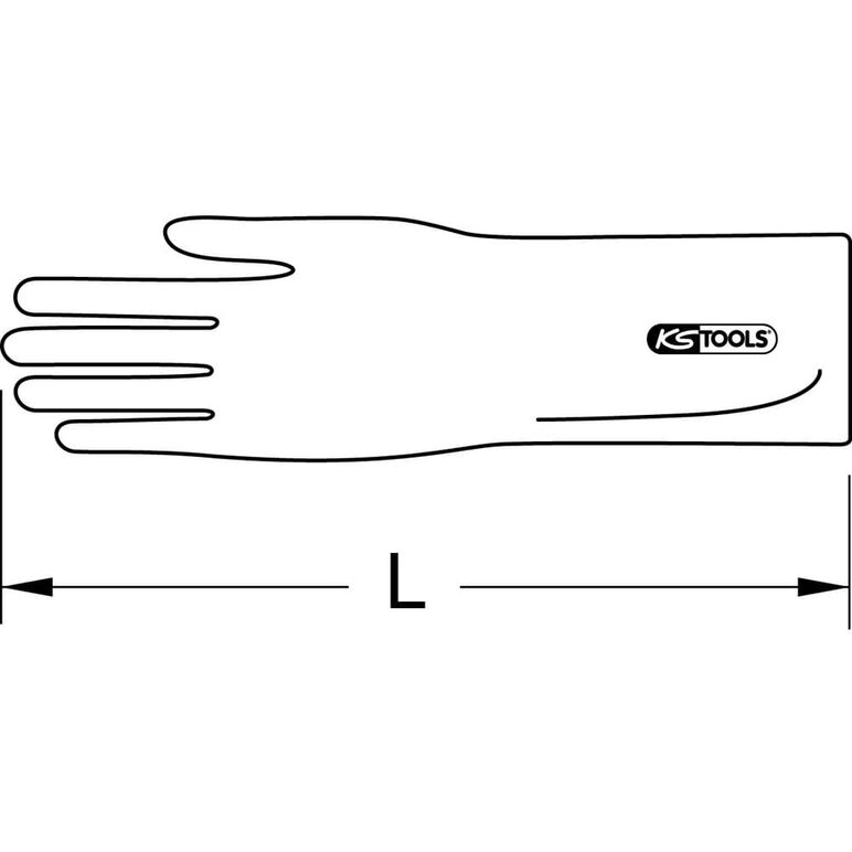KS Tools Elektriker-Schutzhandschuh mit Schutzisolierung, Größe 10, Stärke 1, Klasse00, rot, image _ab__is.image_number.default