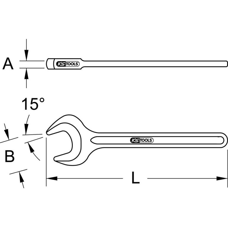 KS Tools Einmaul-Kraftschlüssel, 130mm, image _ab__is.image_number.default