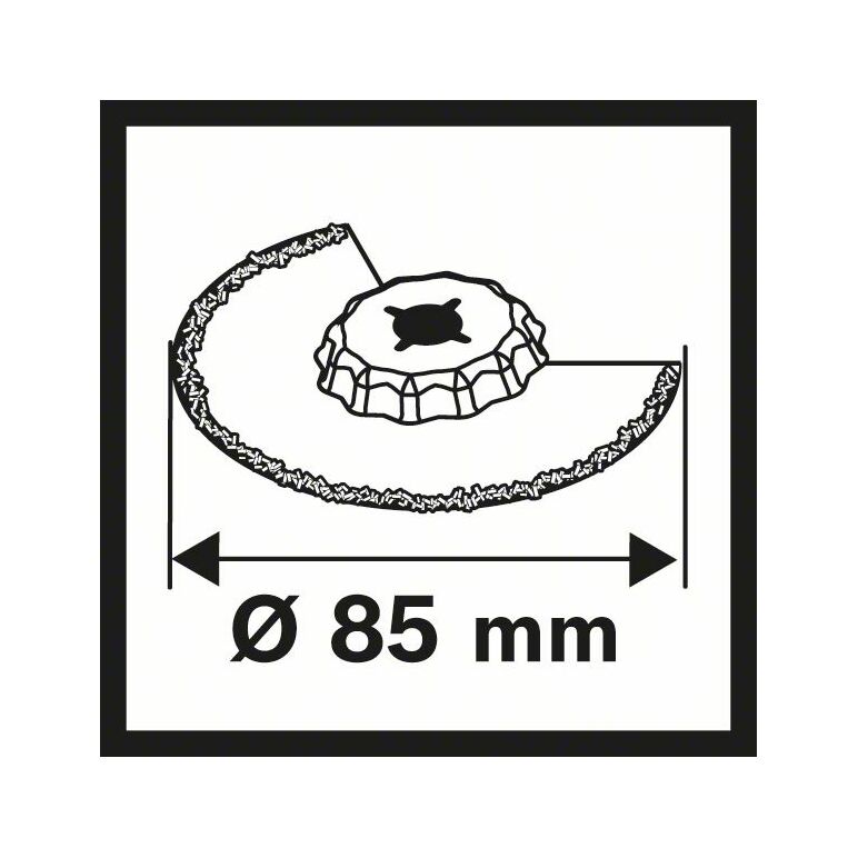 Bosch Carbide-RIFF Segmentsägeblatt ACZ 85 RT3, 85 mm, 1er-Pack (2 608 661 642), image _ab__is.image_number.default
