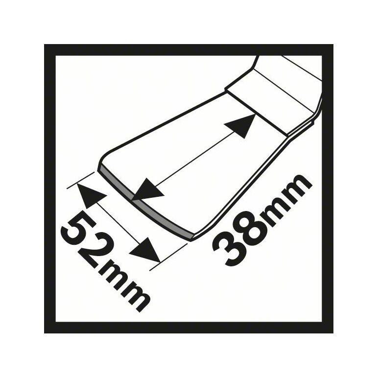 Bosch HCS Schaber ATZ 52 SFC, flexibel, 52 x 38 mm, 1er-Pack (2 608 661 647), image _ab__is.image_number.default