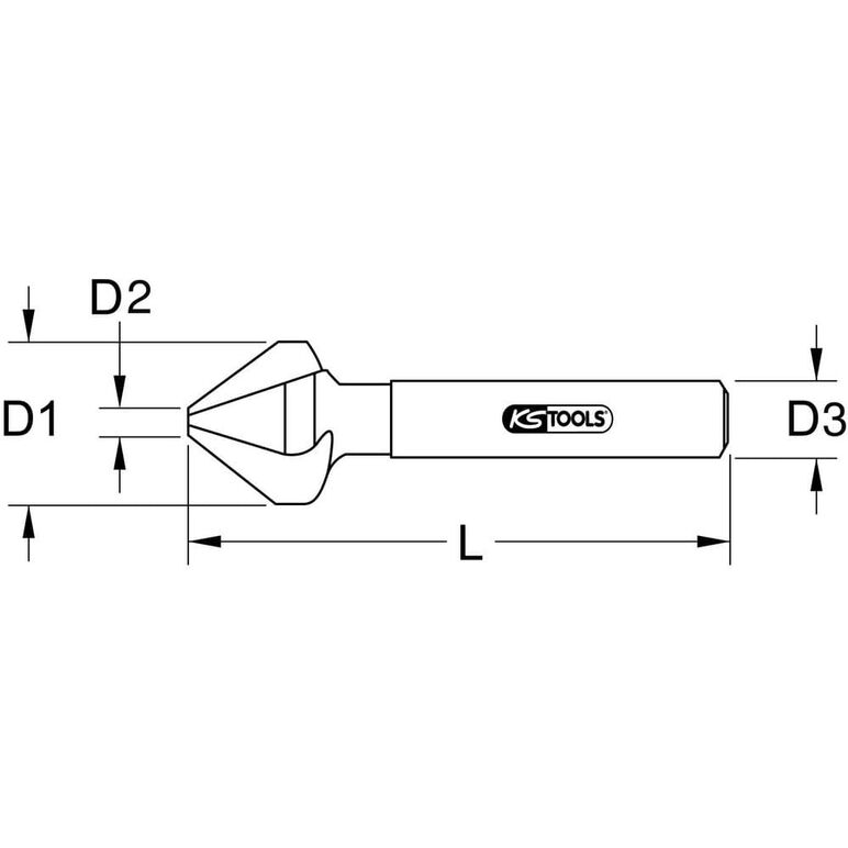 KS Tools HSS Kegel- und Entgratsenker 90°, 30mm, image _ab__is.image_number.default