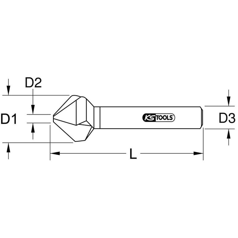 KS Tools HSS Co 5 Kegel- und Entgratsenker 90°, 28mm, image _ab__is.image_number.default