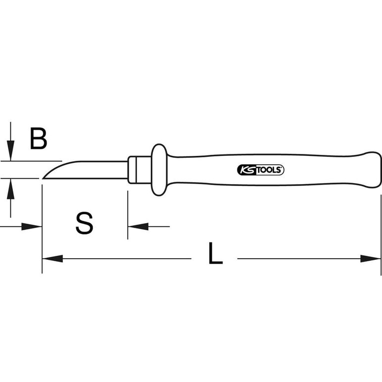 KS Tools Kabel-Abisoliermesser mit Schutzisolierung, 200mm, image _ab__is.image_number.default