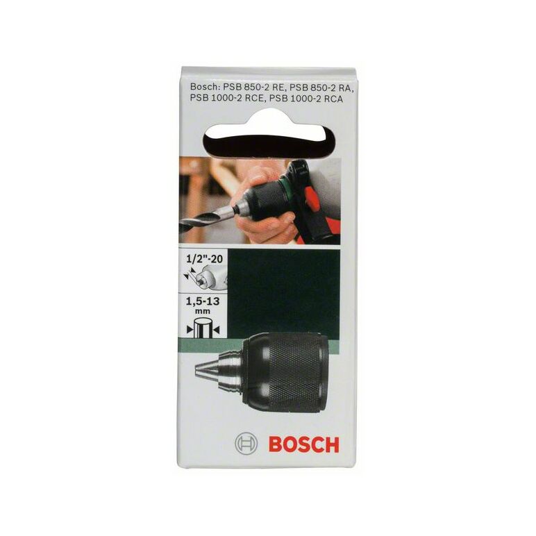 Bosch Schnellspannbohrfutter, D: 1,5 bis 13 mm, A: 1/2 bis 20, passend zu PSB 850 (2 609 255 730), image _ab__is.image_number.default