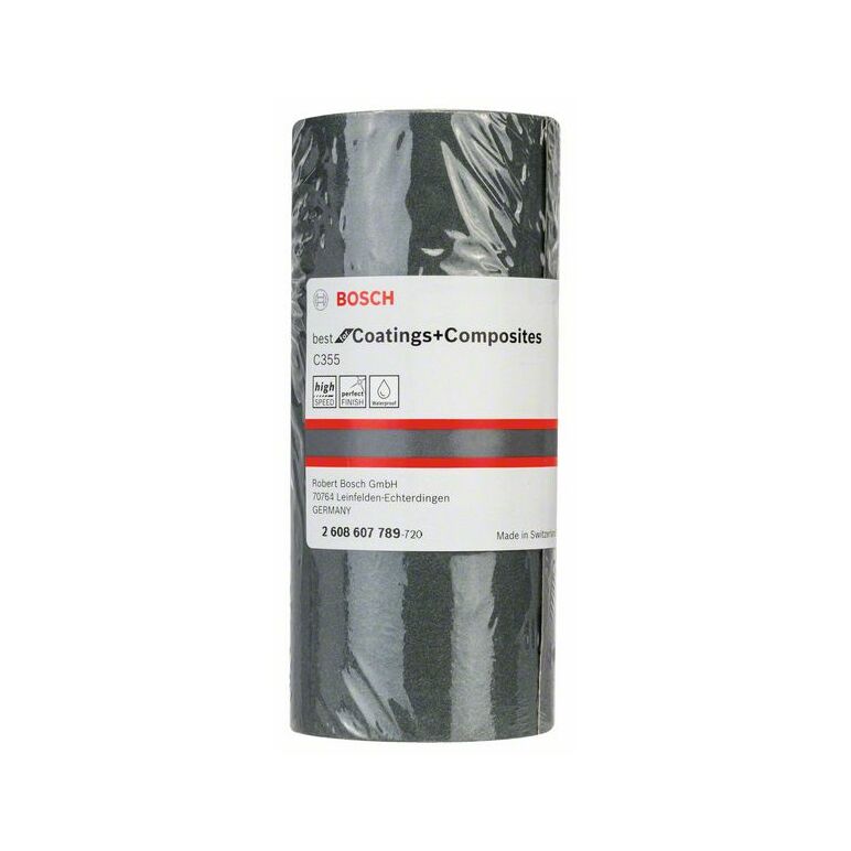 Bosch Schleifrolle C355, Papierschleifrolle - wasserfest, 115 mm, 5 m, 400 (2 608 607 789), image 