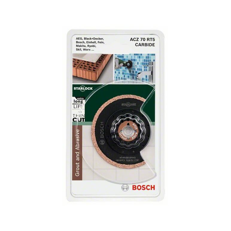 Bosch Starlock Carbide-RIFF Schmalschnitt-Segmentsägeblatt ACZ 70 RT5, 70 mm (2 609 256 975), image 