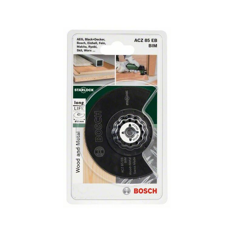 Bosch BIM Segmentsägeblatt ACZ 85 EB Starlock, Wood and Metal, 85 mm (2 609 256 943), image 