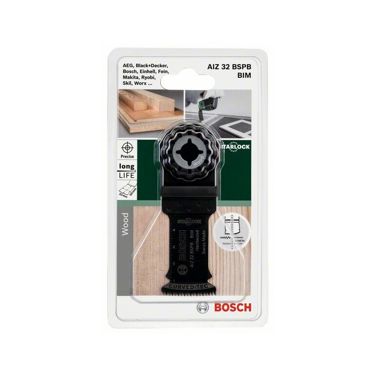 Bosch Tauchsägeblatt AIZ 32 BSPB Starlock BIM, Hard Wood, 50 x 32 mm (2 609 256 946), image 