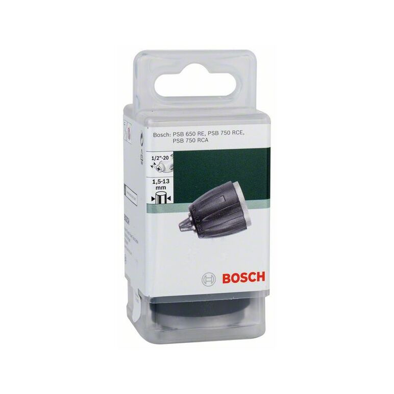 Bosch Schnellspannbohrfutter, D: 1,5 bis 13 mm, A: 1/2 bis 20, passend zu PSB 650 (2 609 255 729), image 