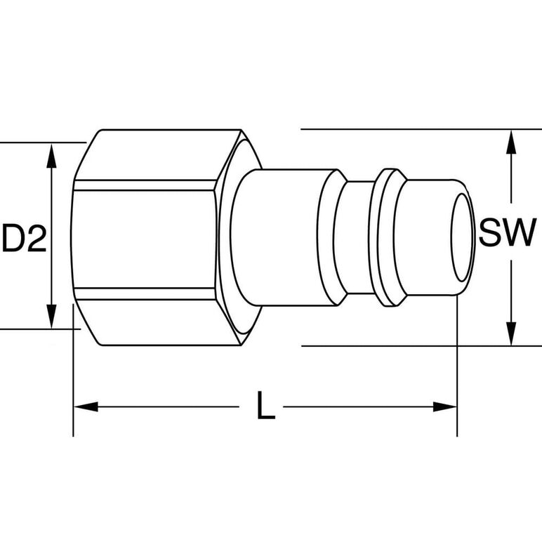 KS Tools Messing-Stecknippel mit Innengewinde,  G1/2"IG, image _ab__is.image_number.default