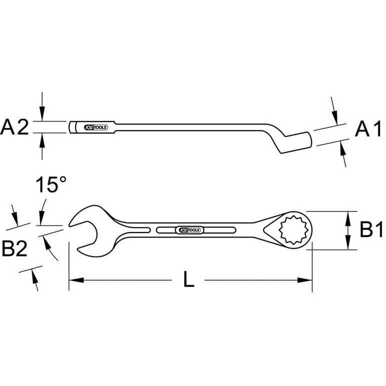 KS Tools Ringmaulschlüssel, gekröpft, 20mm, image _ab__is.image_number.default