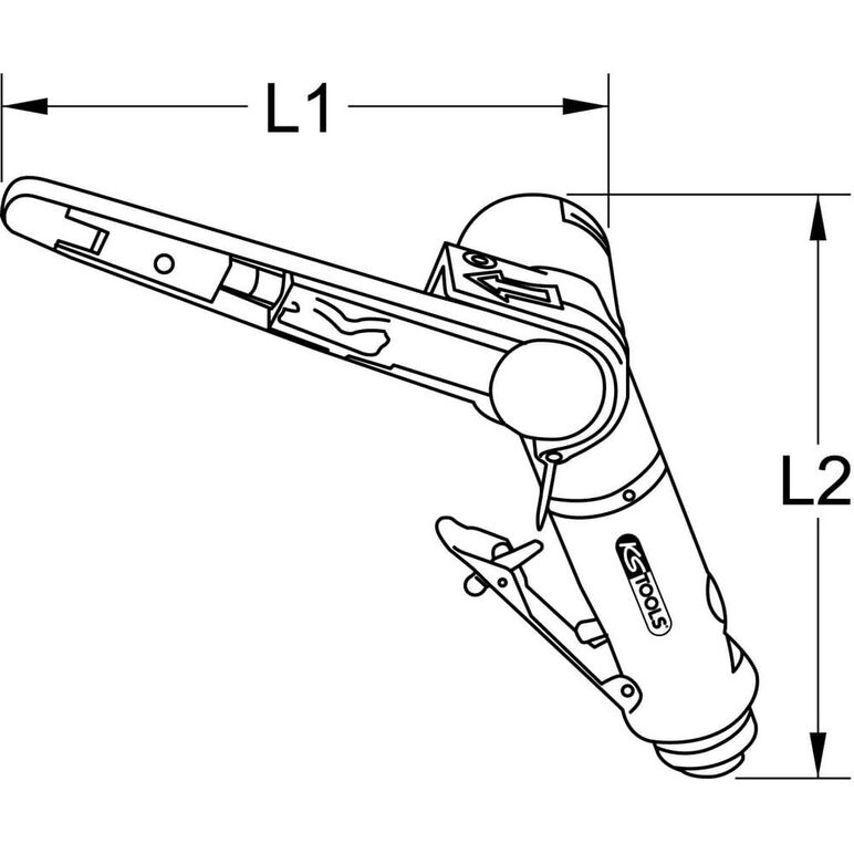 KS Tools Schleifbänder für Druckluft-Bandschleifer, Körnung 100, image _ab__is.image_number.default