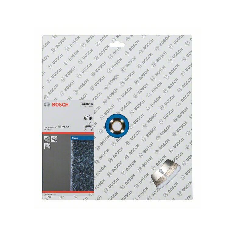 Bosch Diamanttrennscheibe Standard for Stone, 300 x 20,00/25,40 x 3,1 x 10 mm (2 608 602 602), image 