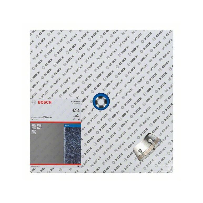 Bosch Diamanttrennscheibe Standard for Stone, 400 x 20,00/25,40 x 3,2 x 10 mm (2 608 602 604), image 
