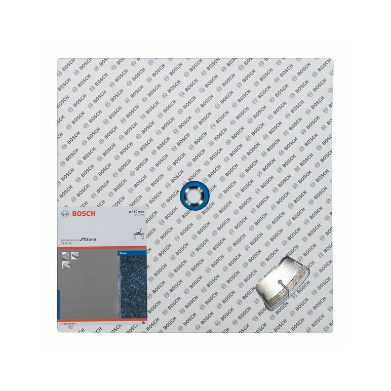 Bosch Diamanttrennscheibe Standard for Stone, 450 x 25,40 x 3,6 x 10 mm (2 608 602 605), image 