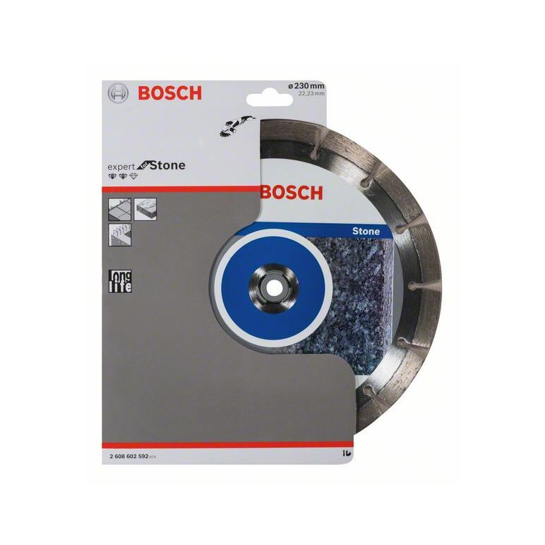 Bosch Diamanttrennscheibe Expert for Stone, 230 x 22,23 x 2,4 x 12 mm (2 608 602 592), image 