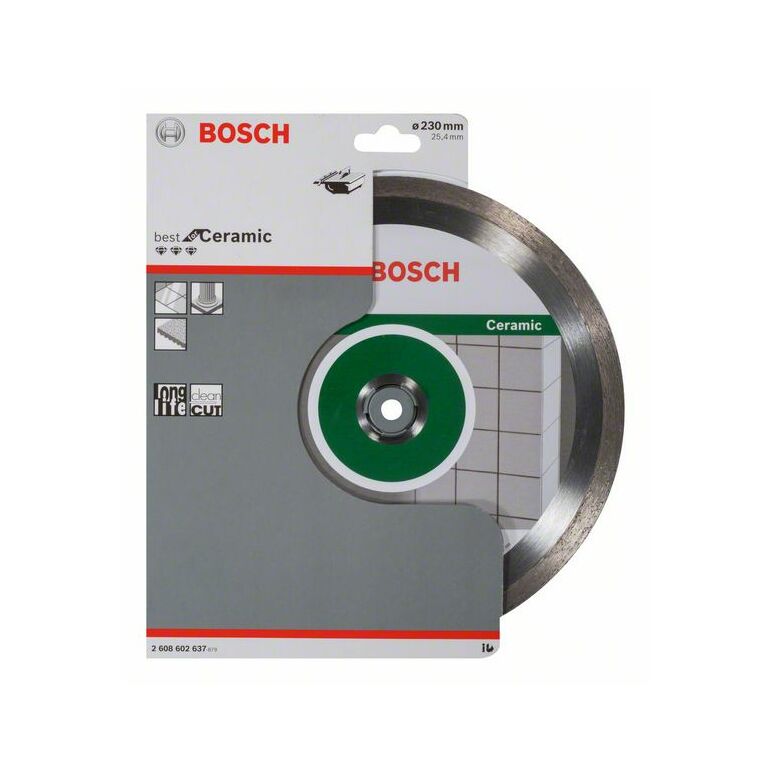 Bosch Diamanttrennscheibe Best for Ceramic, 230 x 25,40 x 2,4 x 10 mm (2 608 602 637), image 