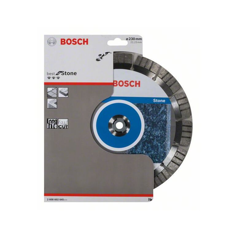 Bosch Diamanttrennscheibe Best for Stone, 230 x 22,23 x 2,4 x 15 mm (2 608 602 645), image 