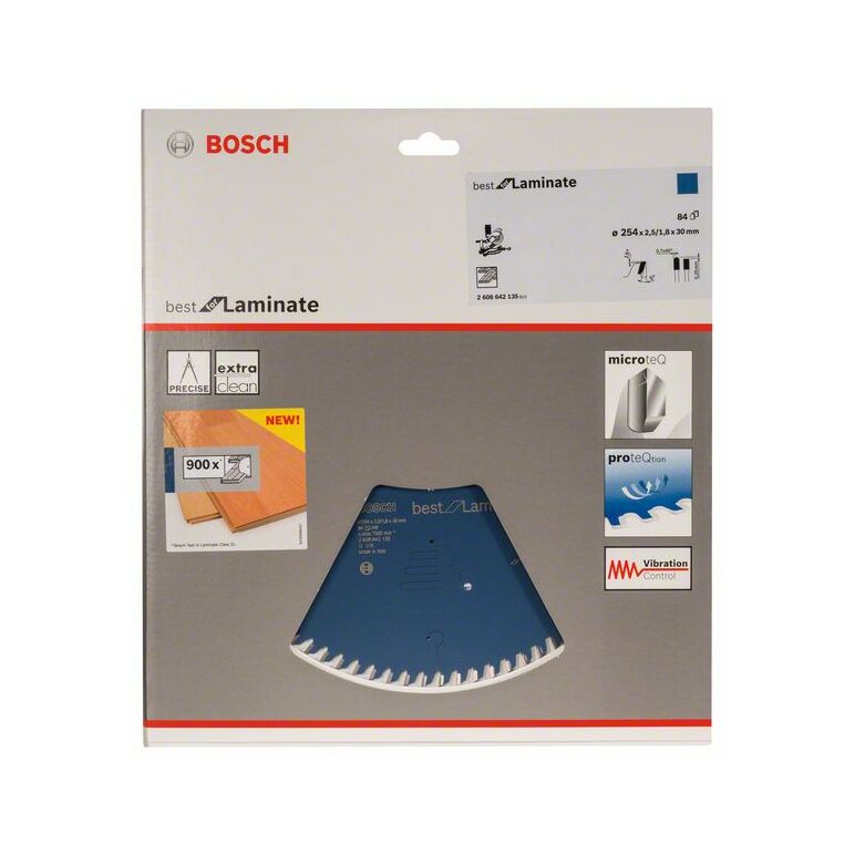Bosch Kreissägeblatt Best for Laminate, 254 x 30 x 2,5 mm, 84 (2 608 642 135), image 