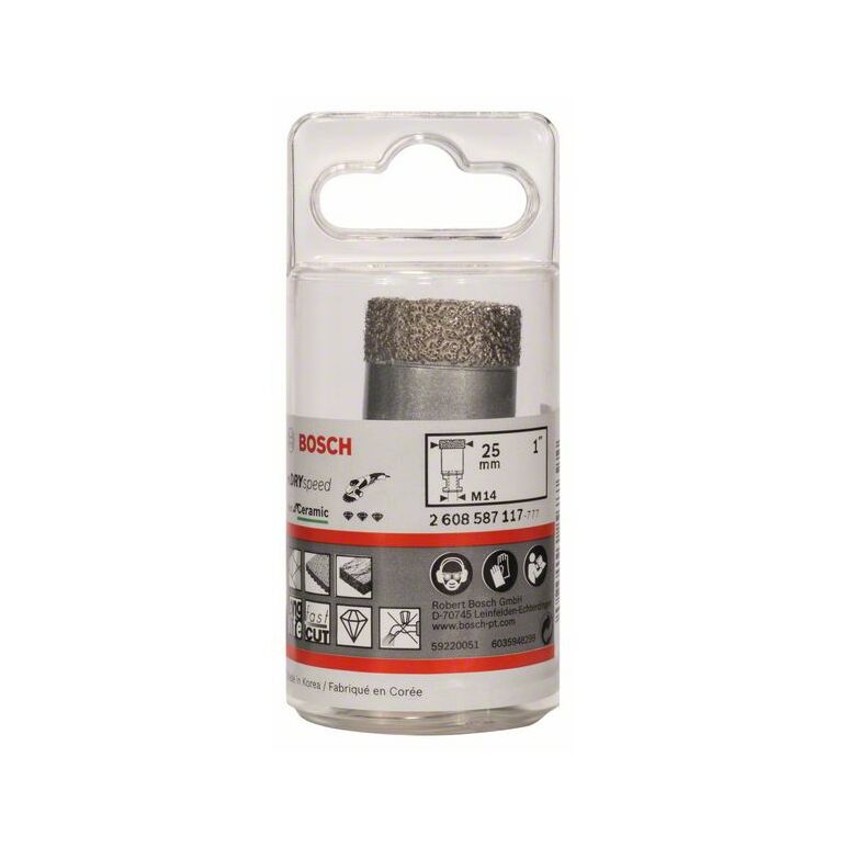 Bosch Diamanttrockenbohrer Dry Speed Best for Ceramic, 25 x 35 mm (2 608 587 117), image 