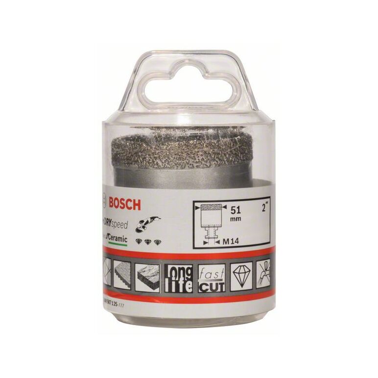 Bosch Diamanttrockenbohrer Dry Speed Best for Ceramic, 51 x 35 mm (2 608 587 125), image 
