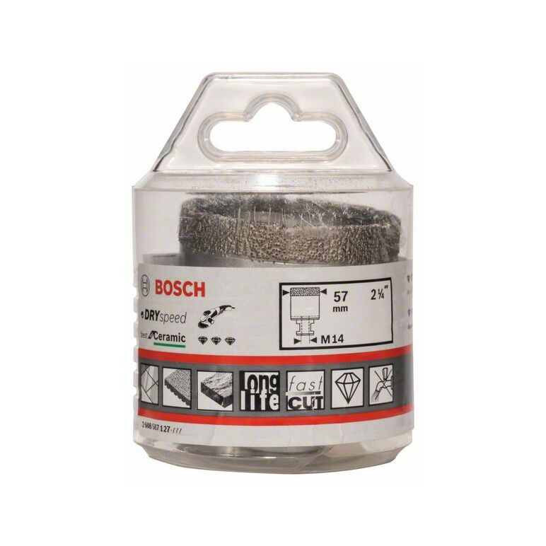 Bosch Diamanttrockenbohrer Dry Speed Best for Ceramic, 57 x 35 mm (2 608 587 127), image 