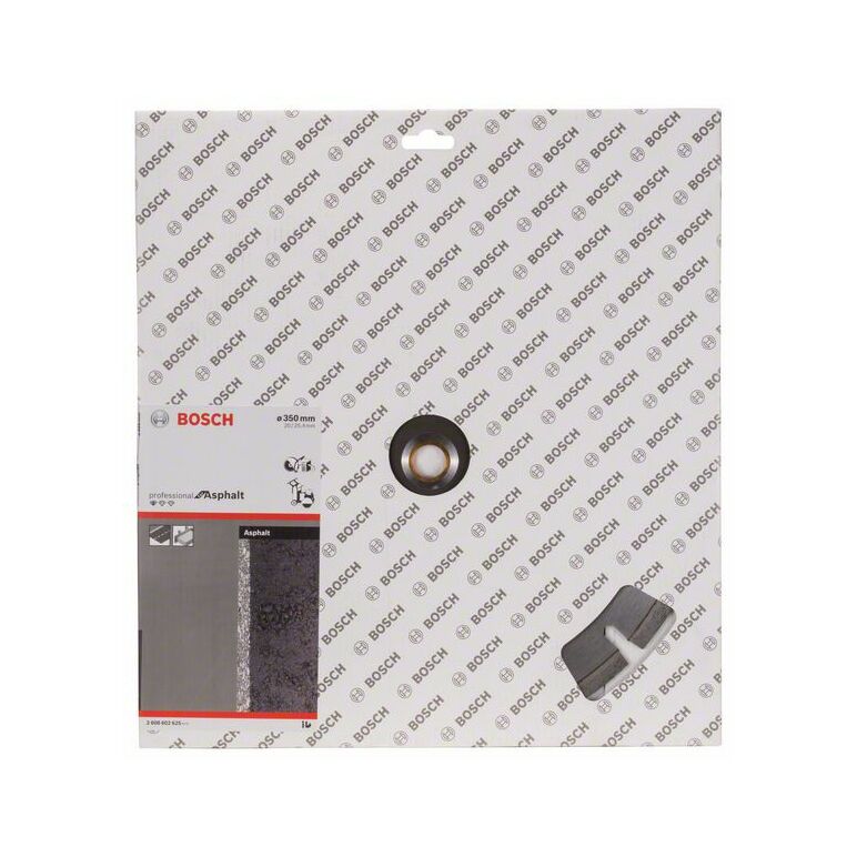 Bosch Diamanttrennscheibe Standard for Asphalt, 350 x 20,00/25,40 x 3,2 x 8 mm (2 608 602 625), image 