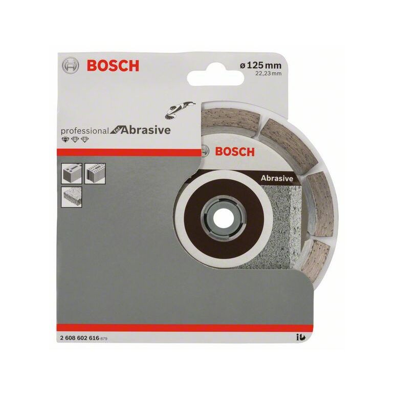 Bosch Diamanttrennscheibe Standard for Abrasive, 125 x 22,23 x 6 x 7 mm (2 608 602 616), image 