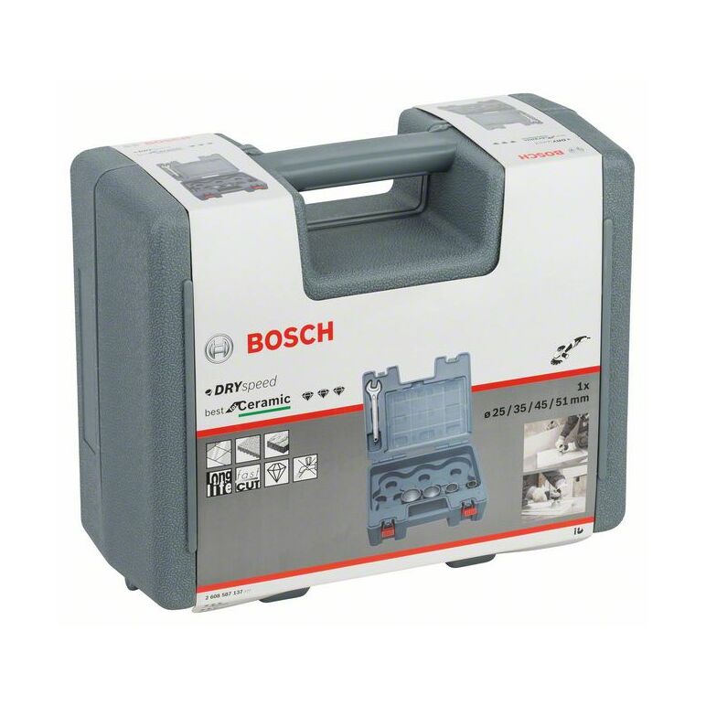 Bosch Diamanttrockenbohrer-Set Dry Speed Best for Ceramic, 4-teilig, 25, 35, 45, 51 mm (2 608 587 137), image _ab__is.image_number.default