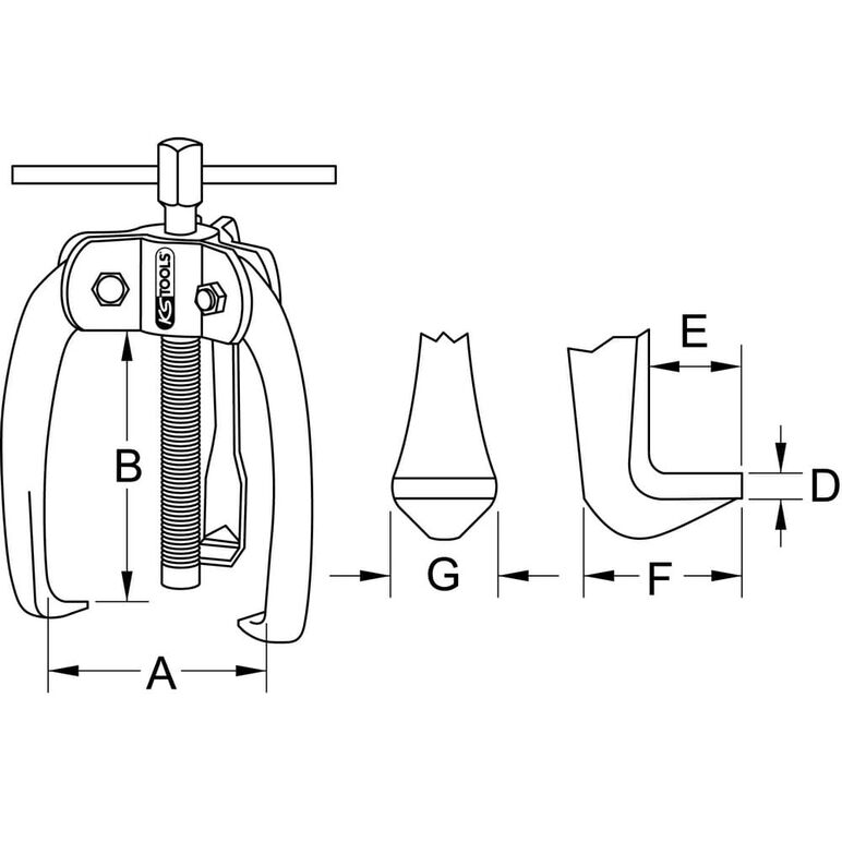 KS Tools Universal-Abzieher 3-armig, 10-60mm, image _ab__is.image_number.default